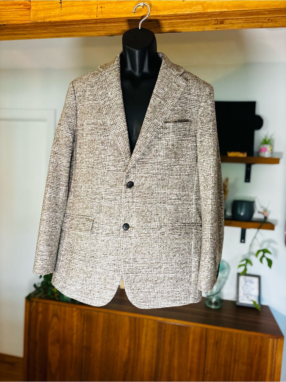 RW&CO. Men’s Autumn Blazer Coat Tweed Knit Jacket 40 NWOT